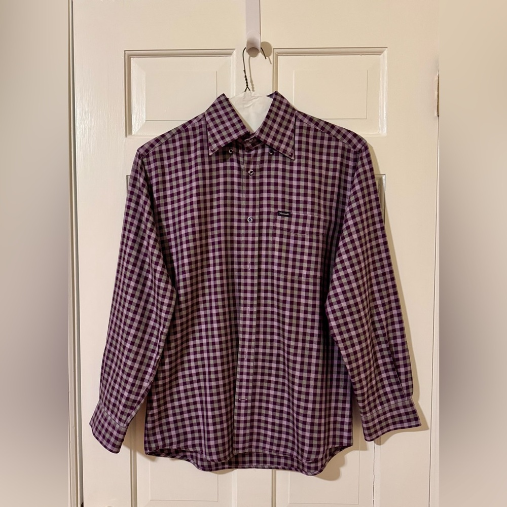 Faconnable Men’s Button Down Shirt 100% Cotton Size Small